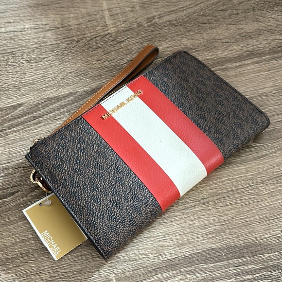 MK Adele Logo Stripe Smartphone Wallet NWT - Picture 7 of 7